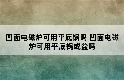 凹面电磁炉可用平底锅吗 凹面电磁炉可用平底锅或盆吗